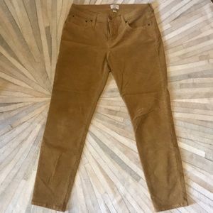 JCrew camel corduroy straight leg size 30